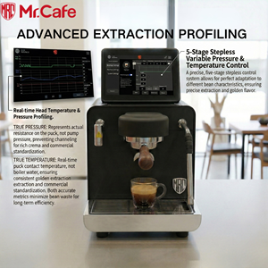 เครื่องชงกาแฟเอสเพรสโซ่เชิงพาณิชย์ Mr <span class=keywords><strong>Cafe</strong></span> H6 9 บาร์ แบบกึ่งอัตโนมัติ ควบคุมแรงดันและอุณหภูมิแบบไร้ขั้นบันได เหมาะสำหรับร้านกาแฟ - Product Image 3