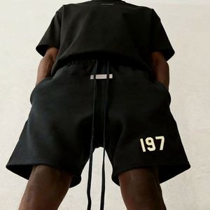 Pantalones Cortos Deportivos de Verano para Hombre, de Algodón, Sólidos, Ecológicos, Transpirables, con Logotipo Personalizado, Estilo Urbano, Casual, para Fitness, con Cordón Ajustable - Product Image 4