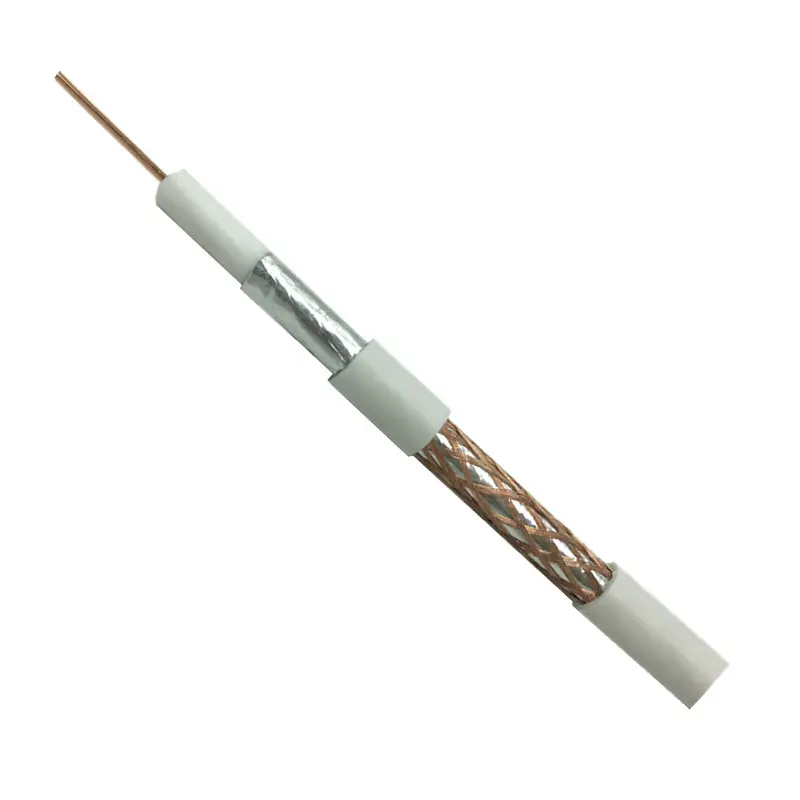 Coax Cable RG6 75 Ohm Digital Audio Video Satellite Dish TV Antenna Signal Distribution Double Shielded Coaxial Cable