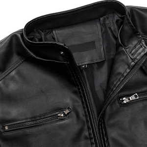 Top Trending Product <b>Leather</b> <b>Jackets</b> For Men Custom Made New Design <b>Long</b> Sleeve Men <b>Leather</b> <b>Jacket</b> Available All Sizes - Product Image 5