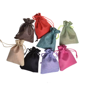 Handmade Satin Drawstring Wedding Favor Pouches Recyclable <strong>Textile</strong> <strong>Packaging</strong> Jewelry Christmas Gifts - Product Image 1