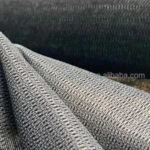 120g weft insert polyester/viscose knitted woven fusible interlining Double dot PA PES for Shirts fusible interfacing
