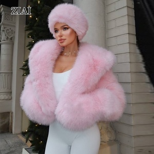 <span class=keywords><strong>Manteau</strong></span> en fausse fourrure rose pour <span class=keywords><strong>femme</strong></span>, veste en fausse fourrure, veste en <span class=keywords><strong>peluche</strong></span> à capuche pour l'hiver - Product Image 3