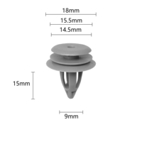 Clips de fixation pour panneaux intérieurs de porte, haute résistance, OE 51418224781, attaches automobiles compatibles avec les garnitures de porte intérieures BMW