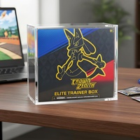 Boîte de présentation en acrylique transparente de haute qualité résistante aux UV pour boîte d'entraînement d'élite Pokémon ETB pour jeu de cartes à collectionner TCG