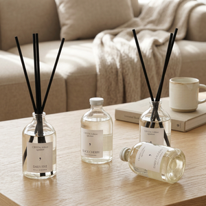 Crystal Edition 100ml Paraben Free Alcohol Free Long Lasting Aroma Signature <b>Diffuser</b> Indoor Cylinder Glass <b>Reed</b> Bottle - Product Image 5