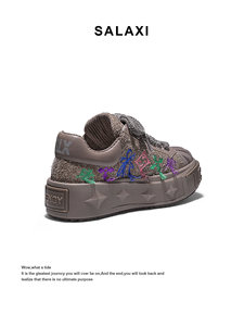 Zapatillas Deportivas Clásicas con Suela Gruesa, Bordadas, Transpirables, de Moda Casual, para Caminar, Estilo Urbano - Product Image 6