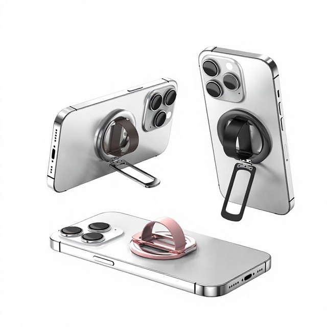 Hot Sale 180 Flip Magnetic Ring Stand for iPhone for Phone Phone Holder Accessory Magnetic Holder Mobile Phone Spare Parts