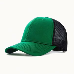 Wholesale <b>Summer</b> Cotton Mesh Trucker Cap Breathable Baseball Cap for <b>Men</b> Custom Trucker <b>Hats</b> - Product Image 4
