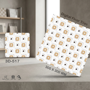 Revêtement de sol numérique en céramique brillante 12x12 Surface rustique rectifiée émaillée Qualité d'exportation Prix bon marché 30x30 300x300 Carreaux de sol - Product Image 5