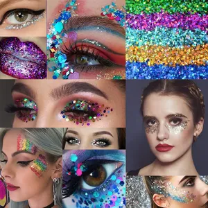 MingLee 24 Couleurs Paillettes Holographiques Épaisses Laser pour Ongles, Forme Carrée, Double Embout avec Repousse-cuticules pour Manucure - Product Image 6