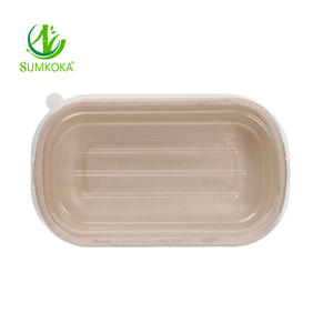 SUMKOKA Bioking Fabricantes al por mayor Degradable Fitness Ensalada Embalaje Papel Caña de azúcar Pulpa Luz Comida Desechable Fiambrera - Product Image 6