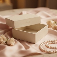 Boîte d'expédition en gros avec deux couvercles et logo personnalisé pour l'emballage de bijoux de luxe