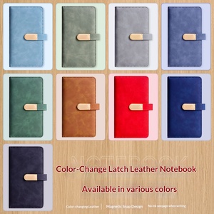 Carnet A6 de style simple en gros, carnet personnalisé, couverture en cuir PU, planificateur, couverture rigide, accepte OEM, carnet bon marché - Product Image 4