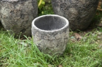 Pot Bunga Serat Semen Retro Bulat Terlaris 2024 untuk Taman, Hotel, Dekorasi Rumah, Indoor & Outdoor