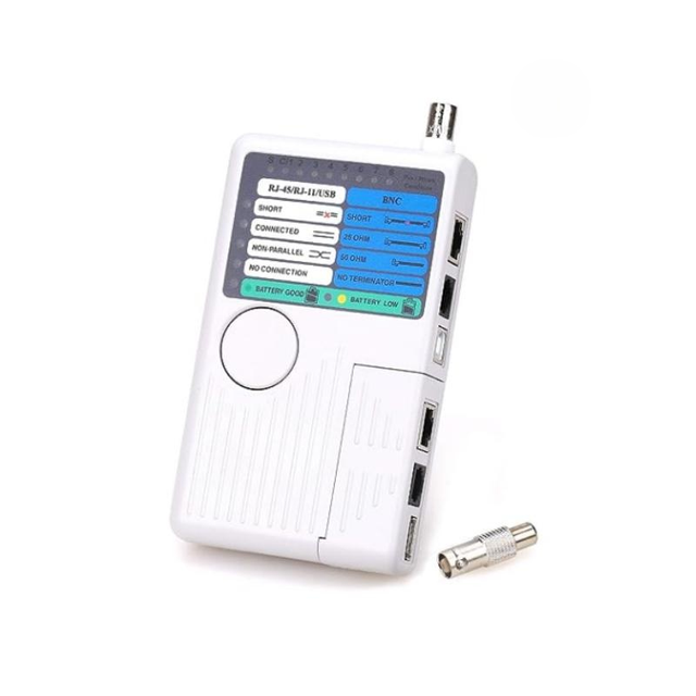 Universal Network Cable Tester Tool - BNC/ RJ45/ RJ11/ USB 4-in-1 Wire Multi-Tester