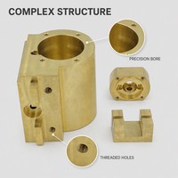 Pièces en laiton usinées CNC sur mesure OEM à faible MOQ, composants de tournage et de fraisage de précision en cuivre bronze C36000 H59 H62