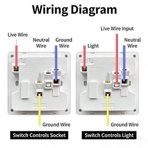 86型1路8孔插座AC250V多功能6孔10孔隐藏式安装明装式 - Product Image 5