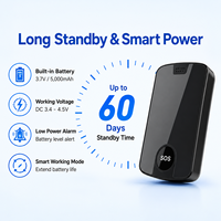 Traceur GPS magnétique 4G rechargeable 5000 mAh pour véhicules avec lecture historique
