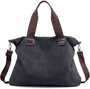 Borsa a tracolla Vintage grande in tela da <span class=keywords><strong>donna</strong></span> Hobo borsa giornaliera borsa grande Shopper con manico superiore - Product Image 3
