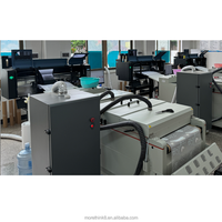 Machine d'impression A1 A2 vente en gros imprimante DTF 60cm 4 têtes imprimante DIF 4 pouces avec secoueur de poudre ensemble d'imprimante DTF encre blanche PET FILM