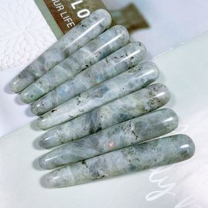 HZアメジストマッサージワンドターミネートジェムストーン形而上学的クリスタルペンシルポイントクリスタルタワーチャクラストーンヒーリングクリスタル3-4インチ - Product Image 3