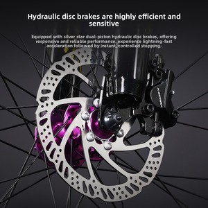 Vélo de montagne Lanling Lan Ling Lava Messenger en alliage d'aluminium pour adultes, étudiants et adolescents, 12 vitesses, freins à disque doubles, vélo de ville - Product Image 6