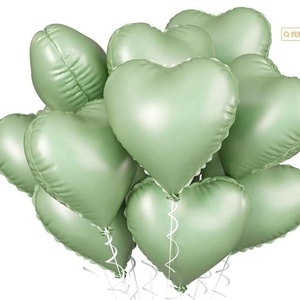 Ballons en forme <span class=keywords><strong>de</strong></span> cœur <span class=keywords><strong>de</strong></span> 18 pouces, 12 pièces/paquet, ballons en feuille d'aluminium pour la décoration <span class=keywords><strong>de</strong></span> mariage, fête d'anniversaire, anniversaire <span class=keywords><strong>de</strong></span> mariage, fournitures pour l'air ou l'hélium - Product Image 2