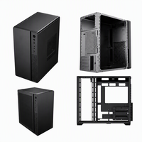 Boîtier PC ATX électronique en tôle sur mesure TZR, fabrication de châssis, tour d'ordinateur noir mat, coque métallique, service OEM