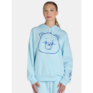 Sweat-shirts en molleton imprimés à capuche, surdimensionnés, pour femmes, manches longues, hiver, automne, avec logo et poche sur le devant - Product Image 5