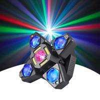Éclairage QSE 60W RGB LED pour source lumineuse dynamique à 4 bras, 20 canaux DMX512, éclairage de scène disco pour usage international