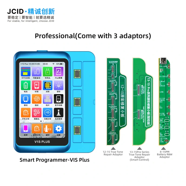 JCID V1S Plus Programmer for IPhone 6-16ProMax Nand Flash Read Write Format Screen True Tone Repair Tools Write Programmer