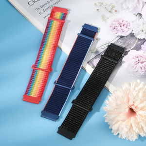 Bracelet de montre en nylon à libération rapide 16 mm pour hommes et femmes, bracelet de remplacement réglable en nylon Solo Loop 16 mm, deux sections en nylon - Product Image 4