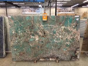 Dalles et carreaux en granit amazonite vert de haute qualité, pierre naturelle de luxe, polie - Product Image 1