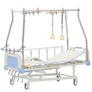 Медицинское руководство XINDA, 4-х кривошипная металлическая ортопедическая Тяговая кровать из нержавеющей стали для шейного и поясничного госпиталя - Product Image 1