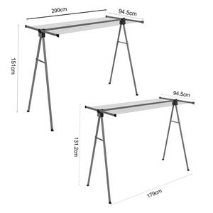 Séchoir à linge pliable Wireking pour extérieur, 2 tailles, <span class=keywords><strong>avec</strong></span> pointes anti-vent, grande capacité, séchoir à linge rétractable au sol - Product Image 2