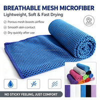 Serviette de sport rafraîchissante instantanée en microfibre, légère et à séchage rapide, pour la gym et le fitness