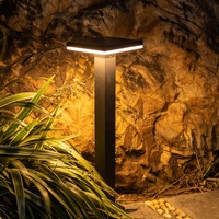 Lámpara de Poste LED Moderna de Aluminio de 30 cm, 60 cm, 80 cm, Impermeable IP65, para Jardín y Paisajismo, Uso en Exteriores