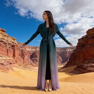 Robe Abaya en Polyester Brodé de Qualité Supérieure, Vêtement Islamique Modeste avec Design Personnalisé pour Femmes Musulmanes, Fournisseur de Luxe - Product Image 4
