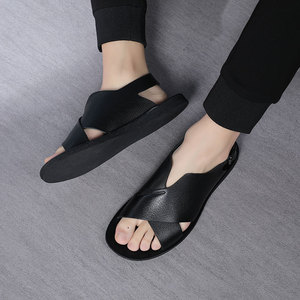 Sandales et Tongs pour Hommes, Zoris, Chaussons, Chaussures de Marche et de Randonnée en Plein Air, Chaussures de Plage, Chaussures de Sport en Cuir, Basses, Respirantes, Faites à la Main - Product Image 3