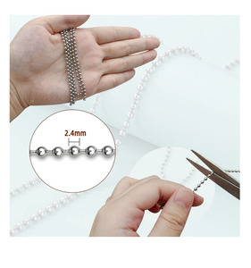 304不锈钢金属球链项链珠链串珠链DIY项链服装标签工艺品 - Product Image 5