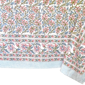 Vestiti da tavolo con fiori per feste con Logo personalizzato con stampa a mano copertura per tavolo rotondo da caffè - Product Image 5