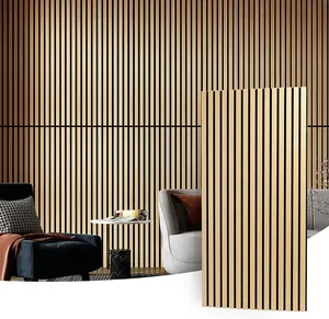 Akupanel Wood Slat Acoustic Panels Wooden Slat Wall Panel Wood Acoustic Panels For Wall And Ceiling Decoration