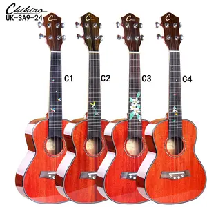 UK-SA9-24C Beste Prijs Groothandel Ukulele Top Massief Hout Import Muziekinstrumenten 24 Inch Ukulele China Guangzhou