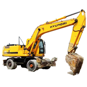 Excavadora de Ruedas Hyundai 210W Original, 90% Nueva, Excavadora de Orugas de 21 Toneladas 210w-9 con Motor y Bomba - Product Image 1