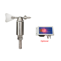 Sensor de dirección del viento CE RoHS, transmisor tipo cola de avión de acero inoxidable, resistente a la corrosión, vane de viento de alta precisión para tuberías