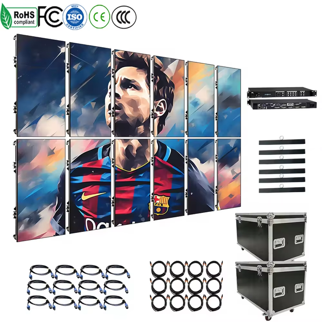4m X 3m Complete System P2 P3 P2.6 P2.9 P3.91 Led Display 500mmx500mm Led Panel Backdrop Indoor Outdoor Led Screen