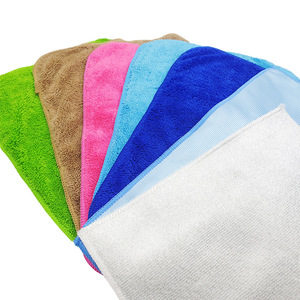 Chiffons de nettoyage rectangulaires en fibres de bambou, sept couleurs, pour cuisine, verre, sol, ménage, hôtel, vente en gros - Product Image 1