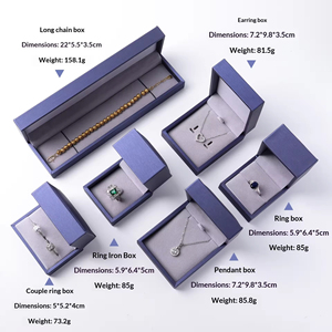 Wholesale New Brushed PU Leather Rectangular Jewelry <b>Gift</b> <b>Box</b> Customizable Logo for Bracelet Pendant Necklace Ring <b>Earring</b> - Product Image 4