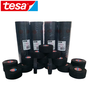 Cinta Adhesiva de Felpa PET Negra 51608, Desgarrable a Mano, Antiruido, para Protección de Cableado Interior de Automóviles - Product Image 1